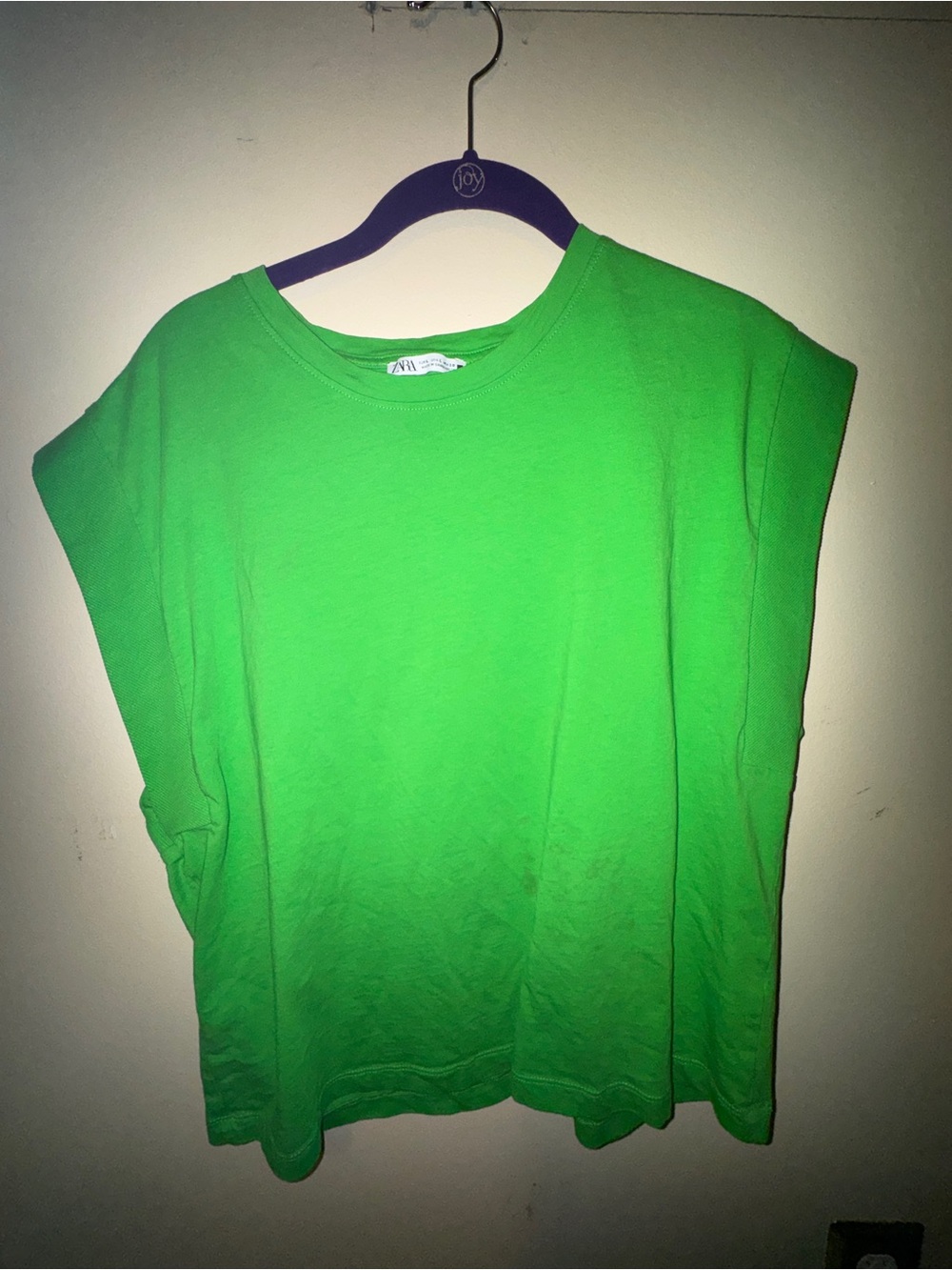 Zara Bright Green Boxy Tee